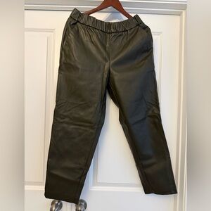A New Day Vegan Leather Olive Green Pants